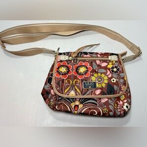LiLiÓ Amsterdam Floral Nylon Crossbody Bag - Retro Multi-Color Print